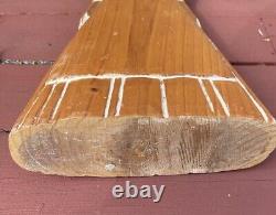 Sarreid Hand Carved Wood Sculptures Folk Art Amish 24 Man Woman Set Grain Vtg