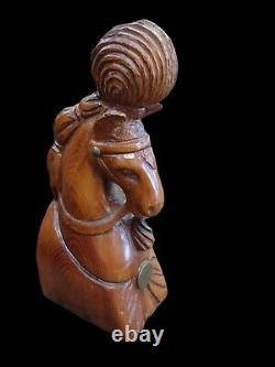 Sarreid Solid Wood Carved Folk Art Horse Head