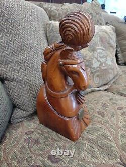 Sarreid Solid Wood Carved Folk Art Horse Head