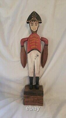 Scarce Antique Primitive Folk Art Revolutionary Soldier Whirligig 15.5 Tall