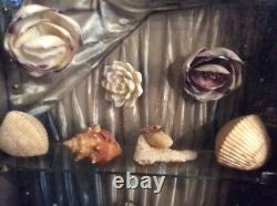 Seashell Folk Art Diorama, Very Large