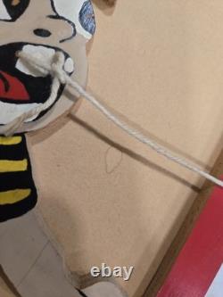 Set Of Vintage 1950's American Folk Art Wood Carvings Funny Nice