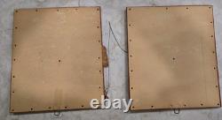 Set Of Vintage 1950's American Folk Art Wood Carvings Funny Nice