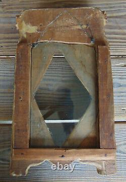 Set of 5 Antique Folk Art Hand Carved Frames Tramp Art Vintage Rare OOAK Set