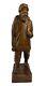 Signed Canadian Folk Artist Gaston Turcotte Hand Carved Figurine Missing Stick