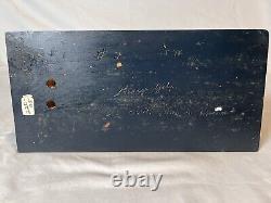 Signed George John American Folk Art Hand Carved Wooden Seal Of Approval