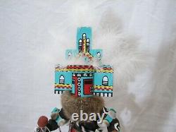 Signed Hand Carved Hopi Hemis Kachina Doll Native American Folk Art