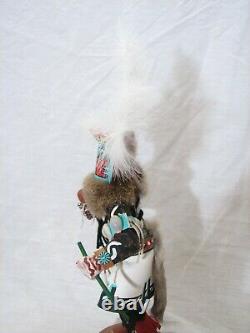 Signed Hand Carved Hopi Hemis Kachina Doll Native American Folk Art