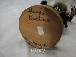 Signed Hand Carved Hopi Hemis Kachina Doll Native American Folk Art