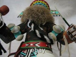 Signed Hand Carved Hopi Hemis Kachina Doll Native American Folk Art