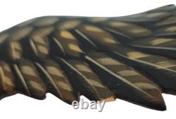 Soaring American Bald Eagle Wooden Sculptures Figures Hand Crafted Carved Wood