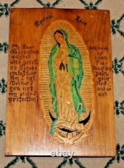 Stunning Hand Carved Mystical Wood Christianity Icon Christianity Folk Art