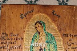 Stunning Hand Carved Mystical Wood Christianity Icon Christianity Folk Art