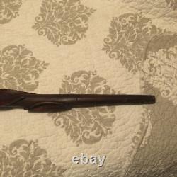 Stunning irish folk art carved walking stick