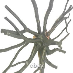 Sun Sunburst Tree Root Spirit Wall Art Sculpture Gilded Carved wood Bali art