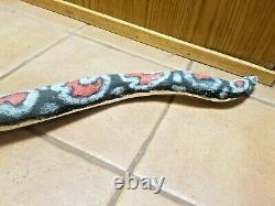 Super Rare Felipe Benito Archuleta Folk Art Hand Painted 54 Carved Wooden Snake