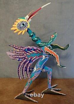 Surreal Animal Large Vintage Oaxacan Alebrije Wood Carving Mexican Folk Art