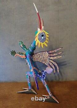 Surreal Animal Large Vintage Oaxacan Alebrije Wood Carving Mexican Folk Art