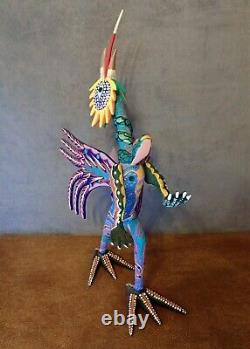 Surreal Animal Large Vintage Oaxacan Alebrije Wood Carving Mexican Folk Art