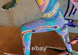 Surreal Animal Large Vintage Oaxacan Alebrije Wood Carving Mexican Folk Art