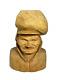 Swedish Folk Art Bengt Fransson Vtg Carved Wood Old Sami Sweden Sculpture Signed