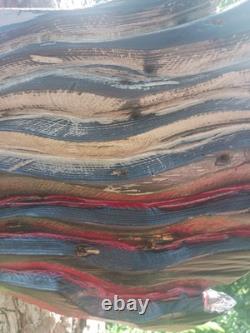 Texas Flag Wood Flag Handmade Patriotic Rustic Art Cypress Chainsaw Carving Art