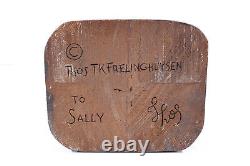Thomas TK Freylinghuysen Wood Sculpture Carving Bloodhound Dog NJ Suzy's Brother