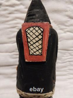 Traditions Folk Art Williamsburg Hand Carved Santa Black Robe 6 Charles Robb
