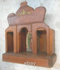 Tramp/Folk Art Layered Hand Carved Home Altar (office)