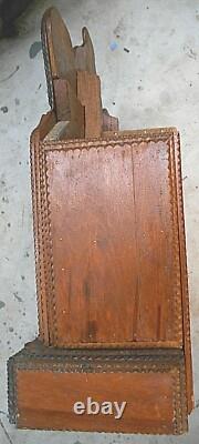 Tramp/Folk Art Layered Hand Carved Home Altar (office)