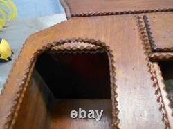 Tramp/Folk Art Layered Hand Carved Home Altar (office)