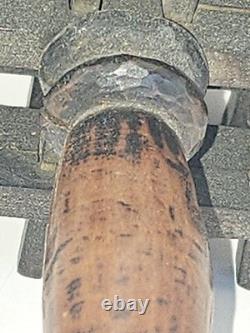 VERY RARE! Victorian Antique Tramp Folk Art Rattle Carved Wood Crown Of Thorns