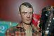 Vtg 1951 Male Doll Hand-carved Wood Head 10 Folk Art Hobo Hitchhiker Signed P G