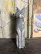 Vtg Antique 1940s Cat Folk Art Country Farmhouse Statue Carved Figure Primitive