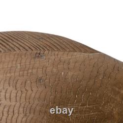 VTG Hand Carved Wood Fish Sculpture Folk Art Fine Detail Large Single Piece 17x8