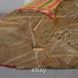 VTG Polish Folk Art Hand-Carved/Painted Wood MAY CROWNING 14 ANTONI KAMINSKI