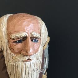 VTG Wood Carved Folk Art Square Resin Noah's Ark Signed DJM'91 Donis Mitchell