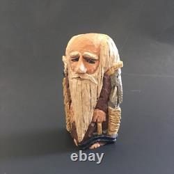 VTG Wood Carved Folk Art Square Resin Noah's Ark Signed DJM'91 Donis Mitchell