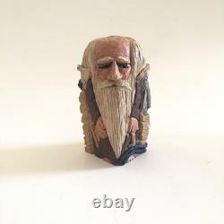 VTG Wood Carved Folk Art Square Resin Noah's Ark Signed DJM'91 Donis Mitchell