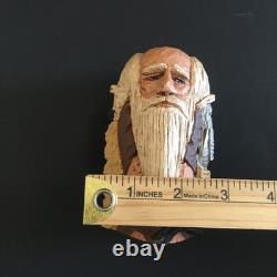 VTG Wood Carved Folk Art Square Resin Noah's Ark Signed DJM'91 Donis Mitchell