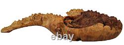 Vintage'03 Sgnd Jack Leslin Large Hand Carved Wood Folk Art Tree Spirit Wizard