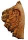 Vintage'05 Signed Jack Leslin Hand Carved Wood Folk Art Tree Spirit Wizard Face