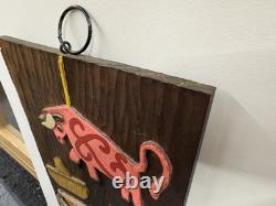 Vintage 1970s Carved Wood Relief Boy & Piñata Pinata Mexican Folk Art Wall Panel