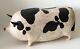 Vintage 1987 Artist Signed Tate Hand Carved Wood Painted Folk Art Farm Mom Pig
