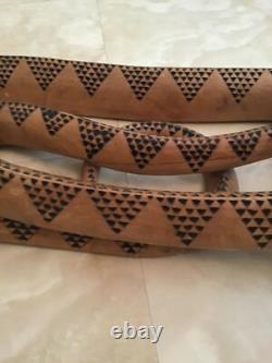 Vintage American Folk Art Carved Snake