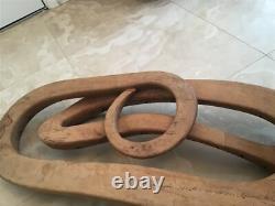 Vintage American Folk Art Carved Snake