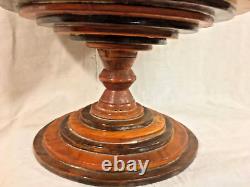 Vintage American Folk Art Lg. Carved Wood Fruit Sculpture Centerpiece c 1930-60s