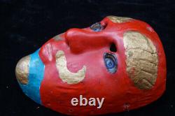 Vintage Antique Hand carved Moor Dance Mask from Alta Verapaz, Guatemala
