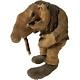 Vintage Asbjorn Raanaa Hand Carved Wood Troll Figurine Norwegian Folk Art Rare