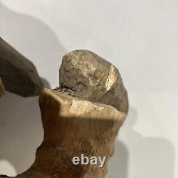 Vintage Asbjorn Raanaa Hand Carved Wood Troll Figurine Norwegian Folk Art RARE